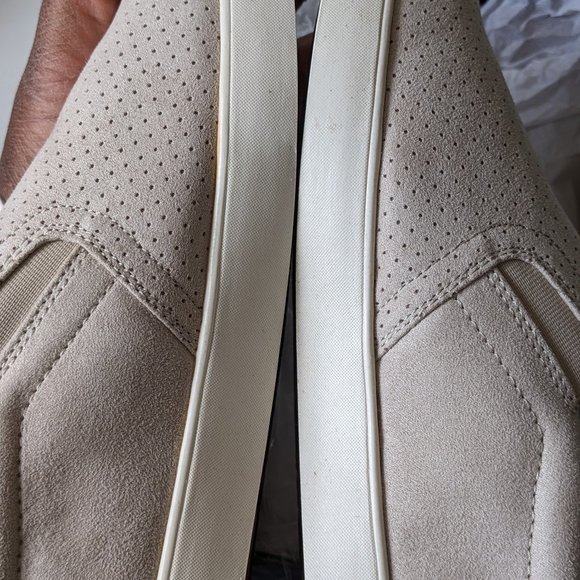 Women's Dr Scholl's Madison Suede Perforated Slip On Sneakers - Greige -… - Picture 10 of 12